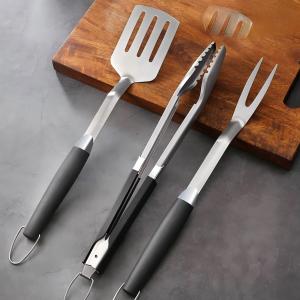 Heavy Duty Stainless-Steel Utensils with 3pcs Grilling Accessories	